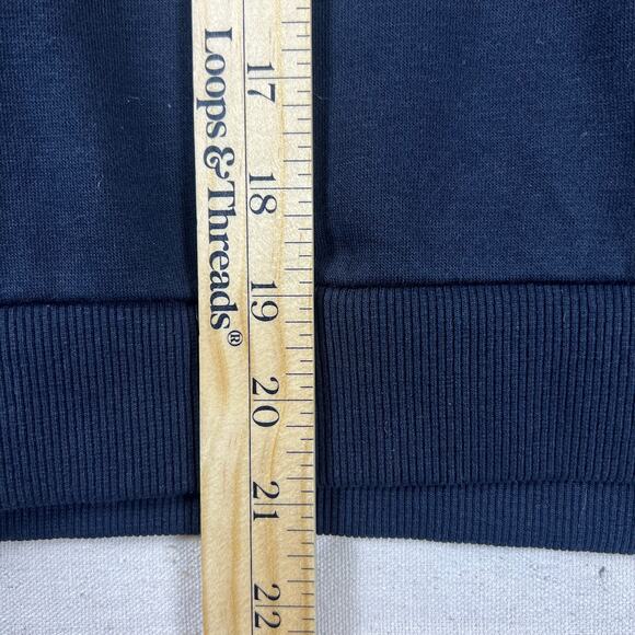 Dallas Cowboys Cropped Hoodie M Sequin Star Cozy Black Fleece Pullover NFL Cuce - Picture 11 of 13